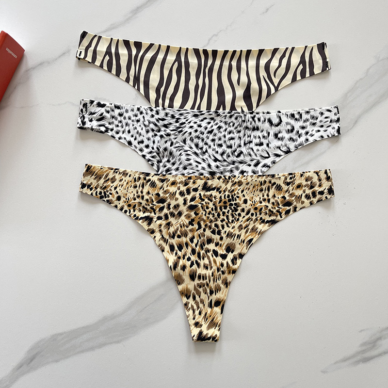 女运动豹文速干冰丝无痕性感