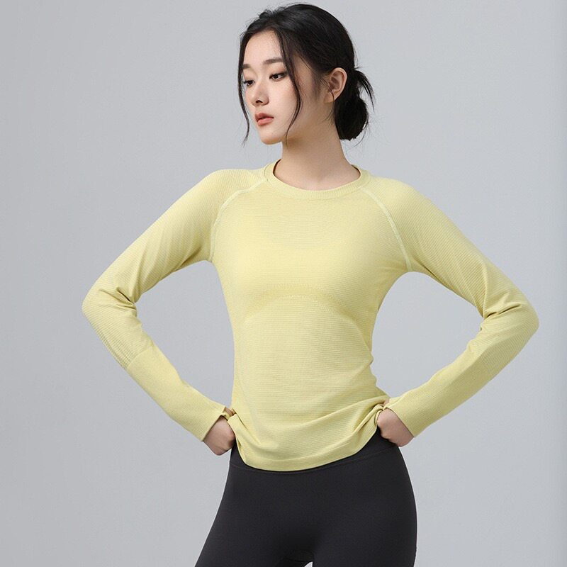 瑜伽服女秋冬款修身高弹圆领运动长袖跑步训练紧身速干衣健身服上,运动服/休闲服装,运动T恤,淘宝优惠券,粉丝福利购,淘宝优惠卷