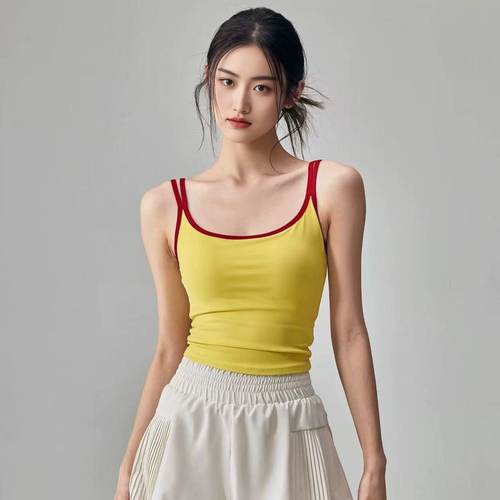 瑜伽服女秋冬新款运动背心