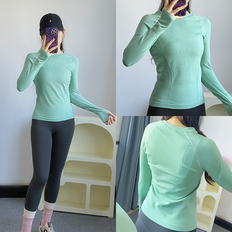 秋冬新款健身上衣专业瑜伽t恤女长袖修身显瘦高弹速干户外跑步服,运动/瑜伽/健身/球迷用品,瑜伽t恤,淘宝优惠券,粉丝福利购,淘宝优惠卷