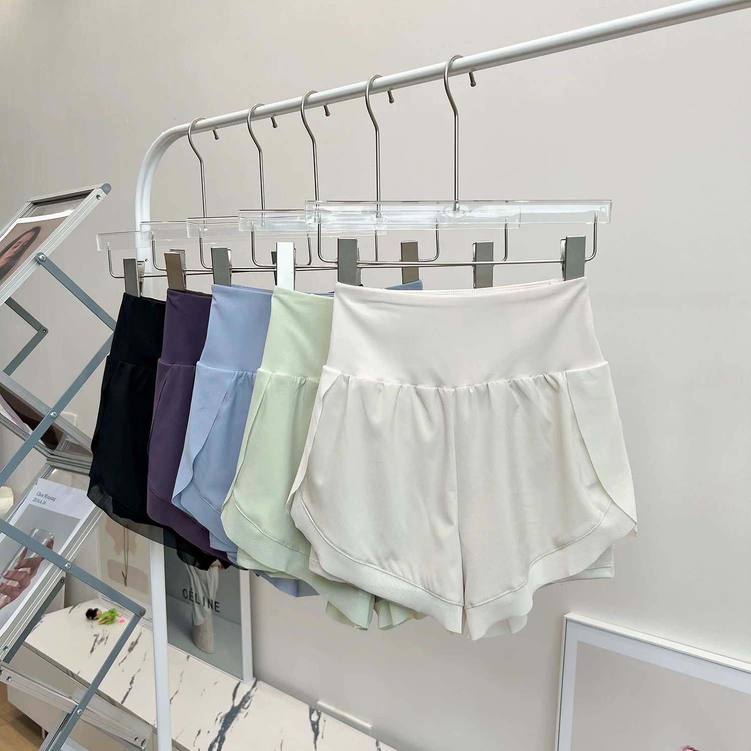 运动套装瑜伽短袖防走光跑步短裤