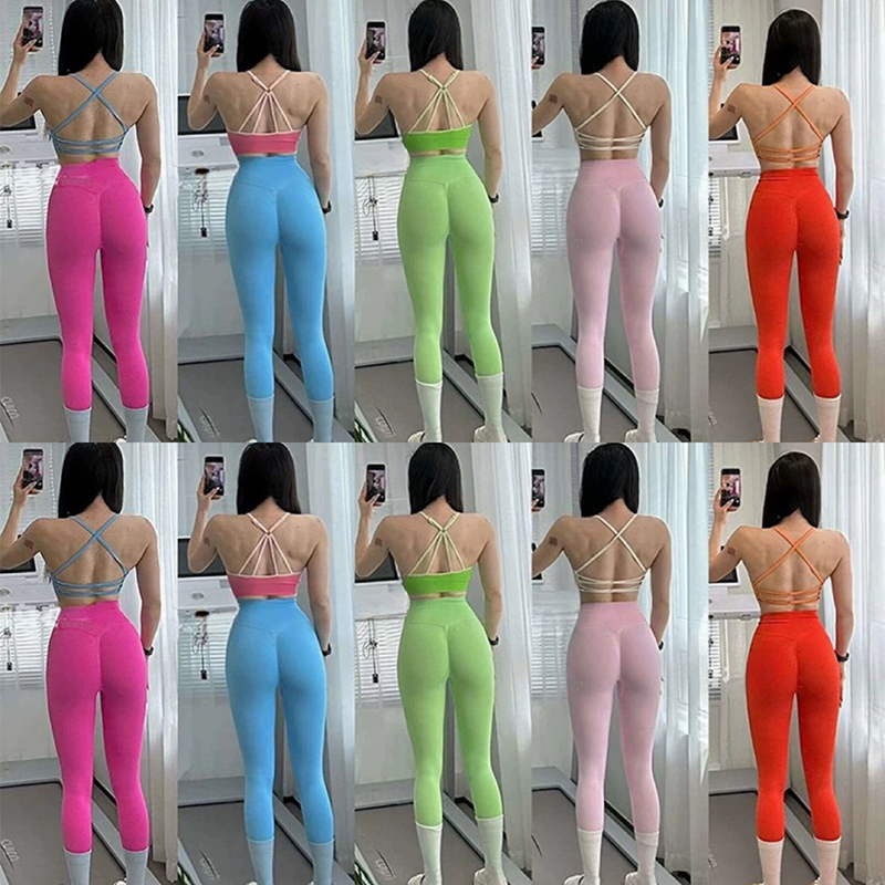 高腰收腹提臀健身裤提臀