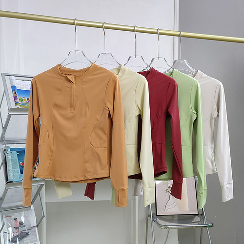 长袖运动服瑜伽服T恤健身服女