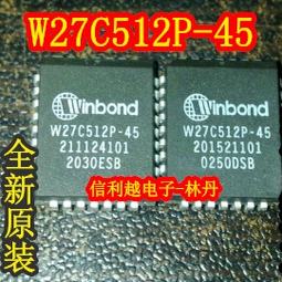 W27C512P-45 PLCC32 全新原装 W27C512P-45Z现货库存