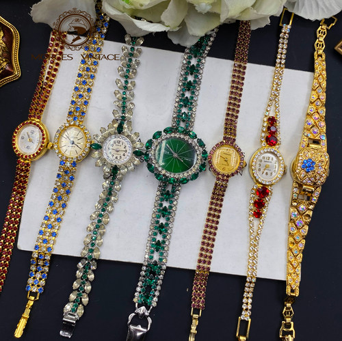 Vintage中古男女石英机械表