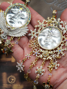 Kirks Folly流苏流星雪花猫头鹰月亮吊坠项链首饰