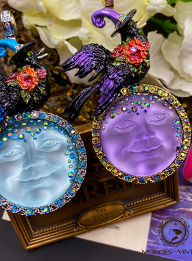 KirksFolly乌鸦月亮吊坠项链