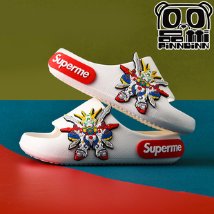 儿童拖鞋高达男童凉拖鞋夏季卡通居家宝宝防滑浴室洗澡中大童软底