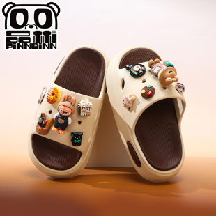 新款 卡通夏季 宝宝女童居家软底耐磨 防滑男童凉拖鞋 拉布布儿童拖鞋