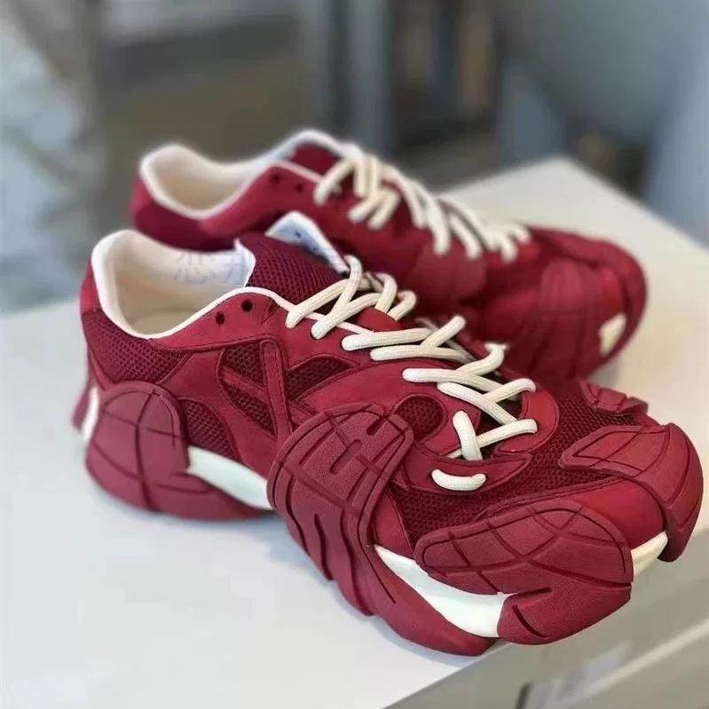 AILMIQUEEN欧美松糕圆头老爹鞋图片