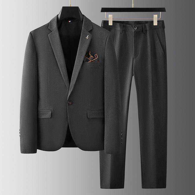2023秋季新西装便西修身休闲商务大码工西服男士礼服LJT9852-P210