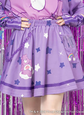 吉儿Care bears爱心小熊联名2弹链条痛包口袋短裙ACDCrAG台湾代理