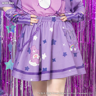 吉儿Care bears爱心小熊联名2弹链条痛包口袋短裙ACDCrAG台湾代理