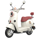 雅迪电动车追光新款 成人代步车电动轻便摩托车 电轻摩白色复古款