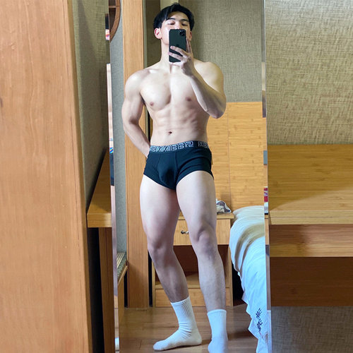 希内纯棉男士平角内裤透气舒适