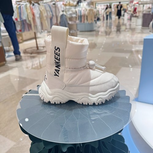 MLB儿童高帮保暖加绒棉鞋雪地靴