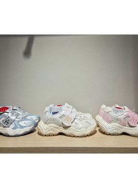 韩国直邮代购MLB儿童魔术贴休闲防滑运动鞋透气四季鞋26新款R06N