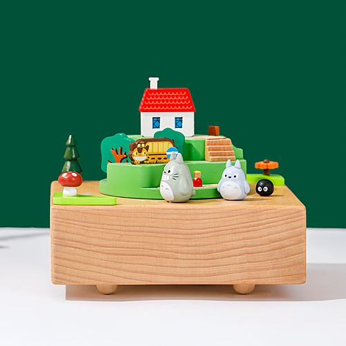 可爱龙猫音乐盒八音盒创意摆件