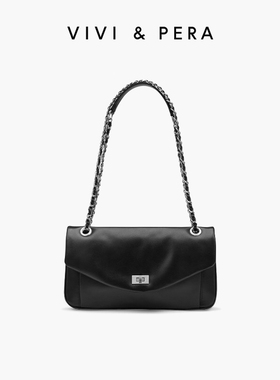 VIVI&PERA 2026新款小众流浪包高级感软皮信封包单肩双链条小方包