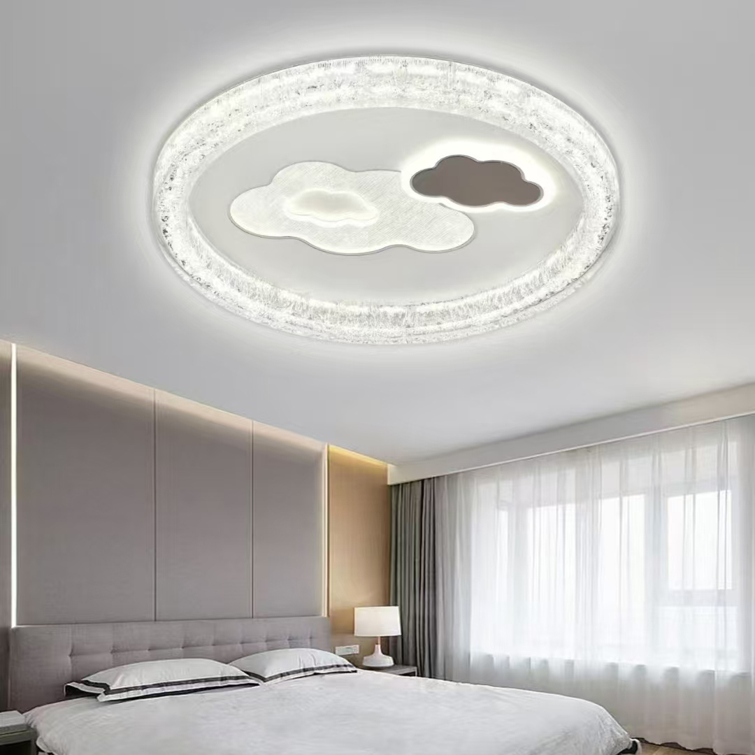 卧室灯2025新款冰裂纹led护眼灯