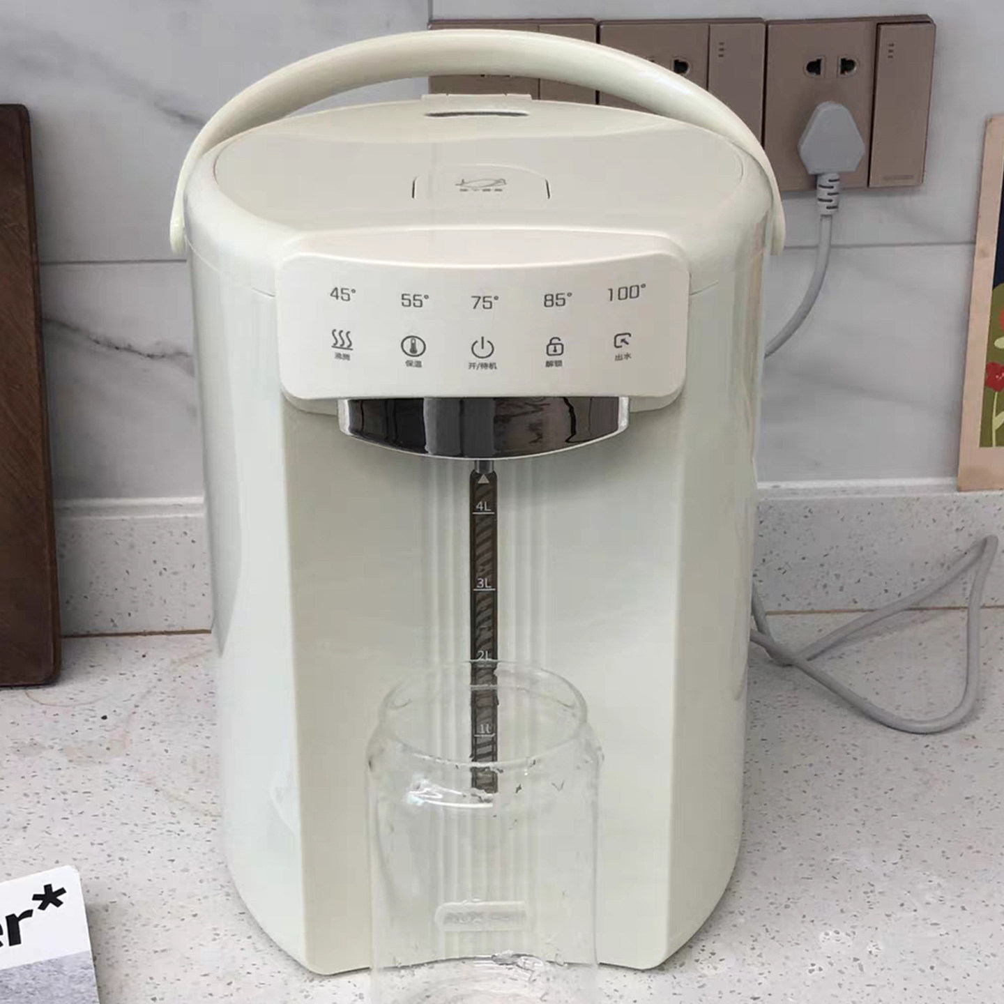 奥克斯电热水瓶保温304不锈钢