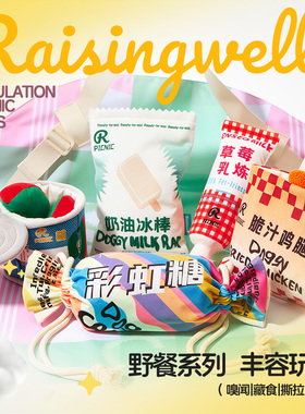 Raisingwell新品野餐系列宠物漏食丰容玩具藏食嗅闻怪叫发声玩具