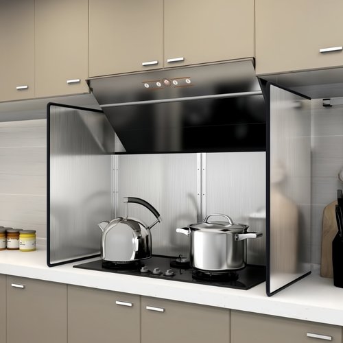 不锈钢挡油板厨房煤气灶台炒菜防