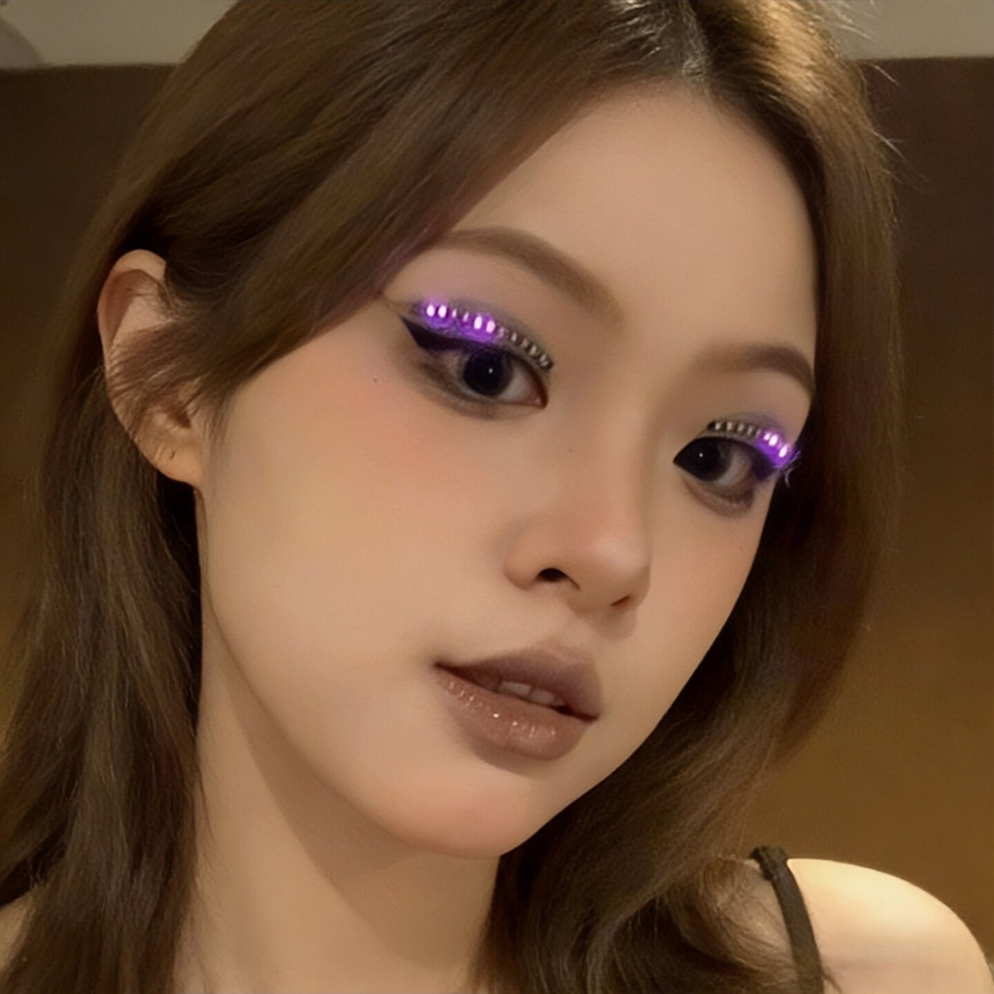 LED 发光假睫毛 夜店酒吧蹦迪演唱会炫彩闪光睫毛灯
