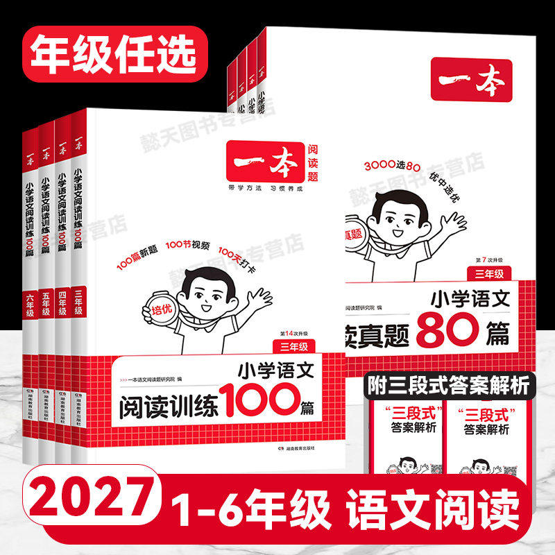2027年适用一本小学语文阅读小学教辅