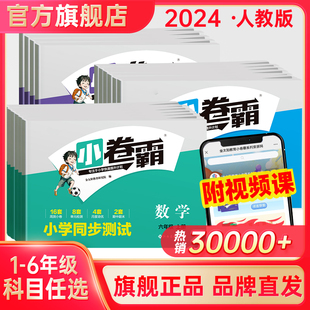 部编学期123456同步训练练习题期中期末 2024小卷霸小学生一二三四五六年级试卷测试卷子全套上下册语文数学英语书人教版