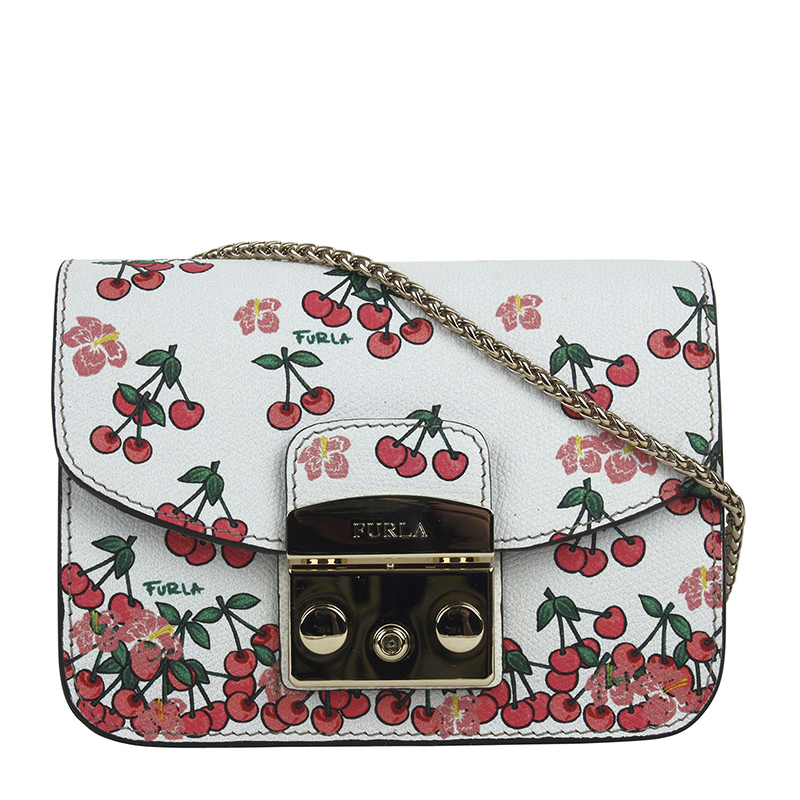 FURLA/ܽÀMETROPOLISţƤСºÅпîÓ¡»¨Á´ÌõŮʿб¿æ°üС·½°ü