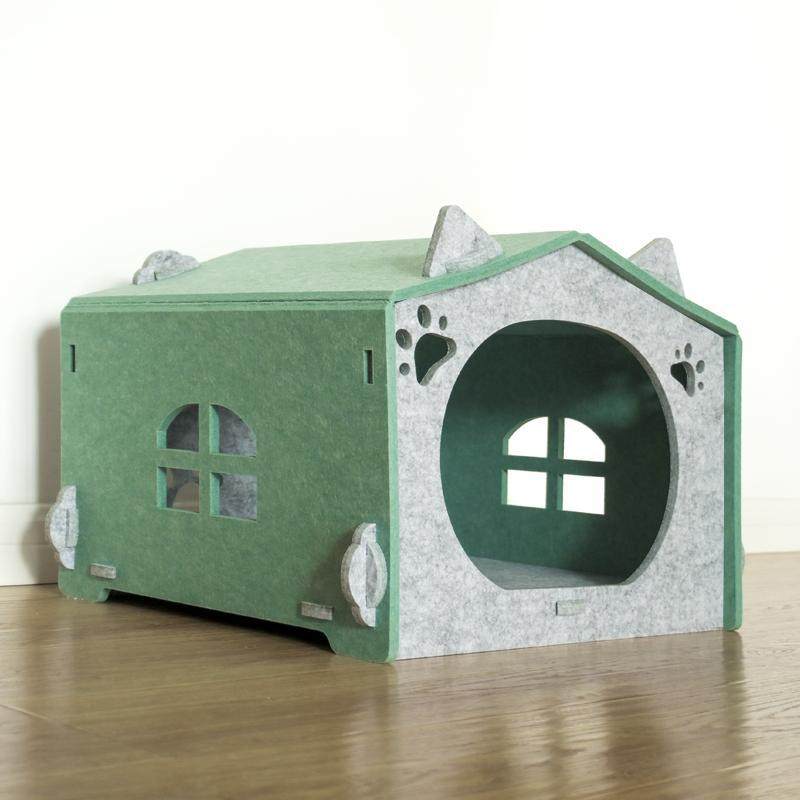 毛毡板猫窝可拆卸折叠款猫别墅四季通用毛毡宠物窝,宠物/宠物食品及用品,猫窝/屋/帐篷/沙发,淘宝优惠券,粉丝福利购,淘宝优惠卷