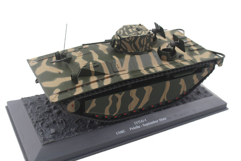 清仓1/43美国轻型坦克战争雷霆lvt(a)-1两栖坦克合金仿真模型成品