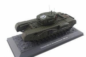 1/43英国丘吉尔Churchill Mk.VII 鳄鱼喷火战车合金坦克模型成品