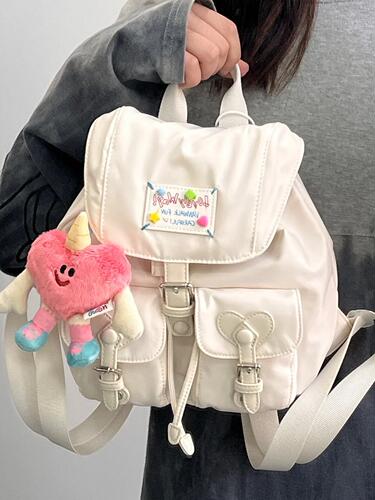 可爱白！小众洋气双肩包潮