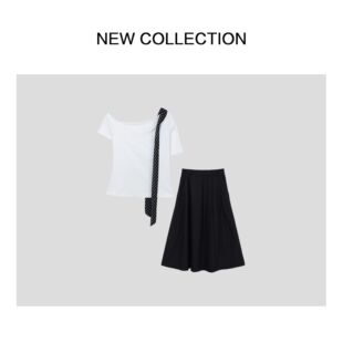 时尚 休闲上衣百褶短袖 气质套装 8190夏季 D1528190 新款