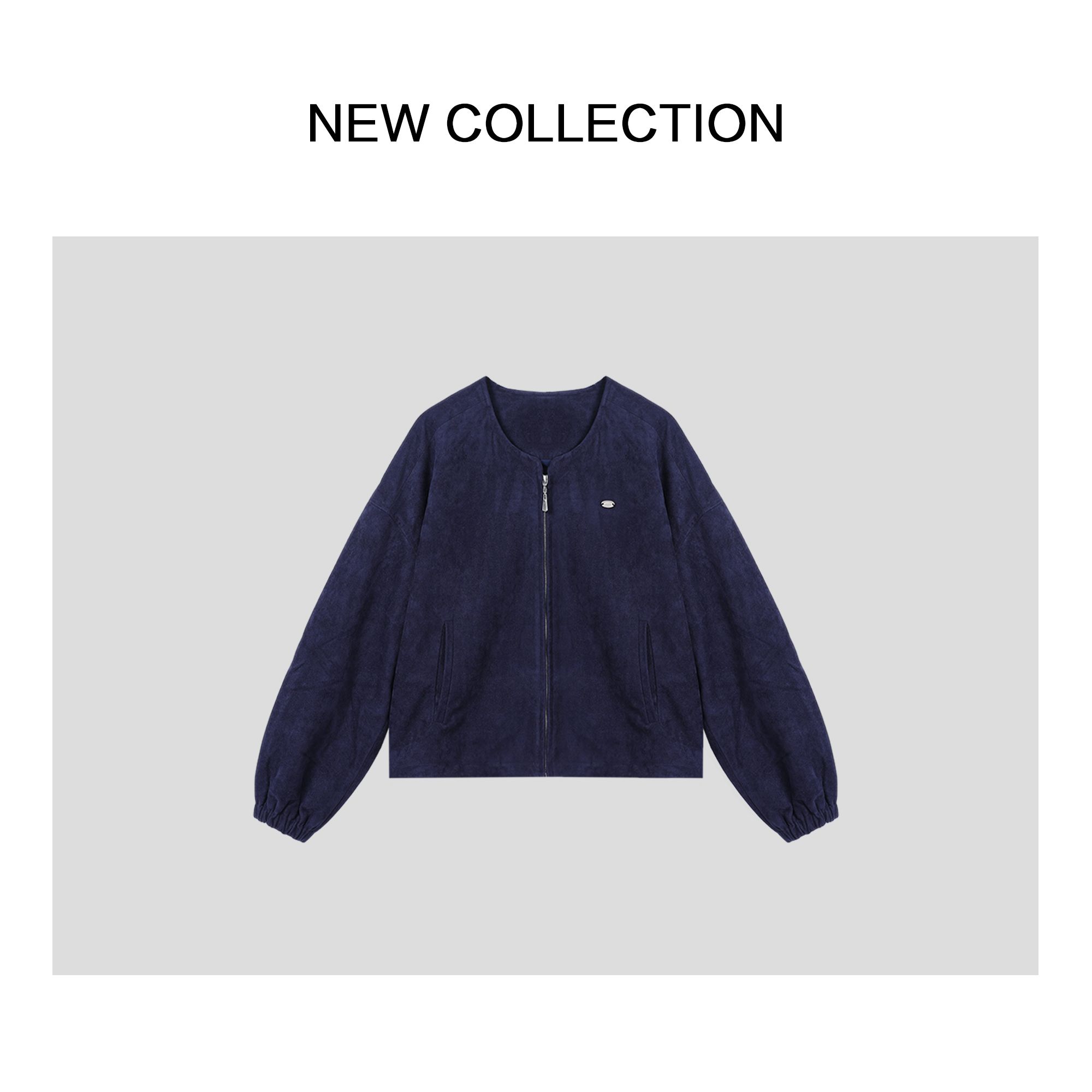 优雅经典设计感短款休闲外套W5536008-6008秋冬