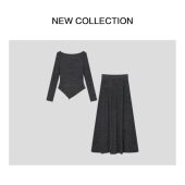 长裙套装 D3538007 长袖 T恤 26春装 简约时尚