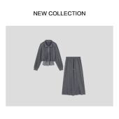 时尚 牛仔外套 半长裙套装 新款 D5536217 6017