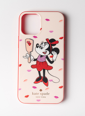 kate spade适用于苹果iPhone12mini/12pro max KS红色米奇手机壳
