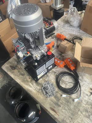 直销电动液压遥控升降动力单元油泵双向强制升降12v24v48v60v72v2