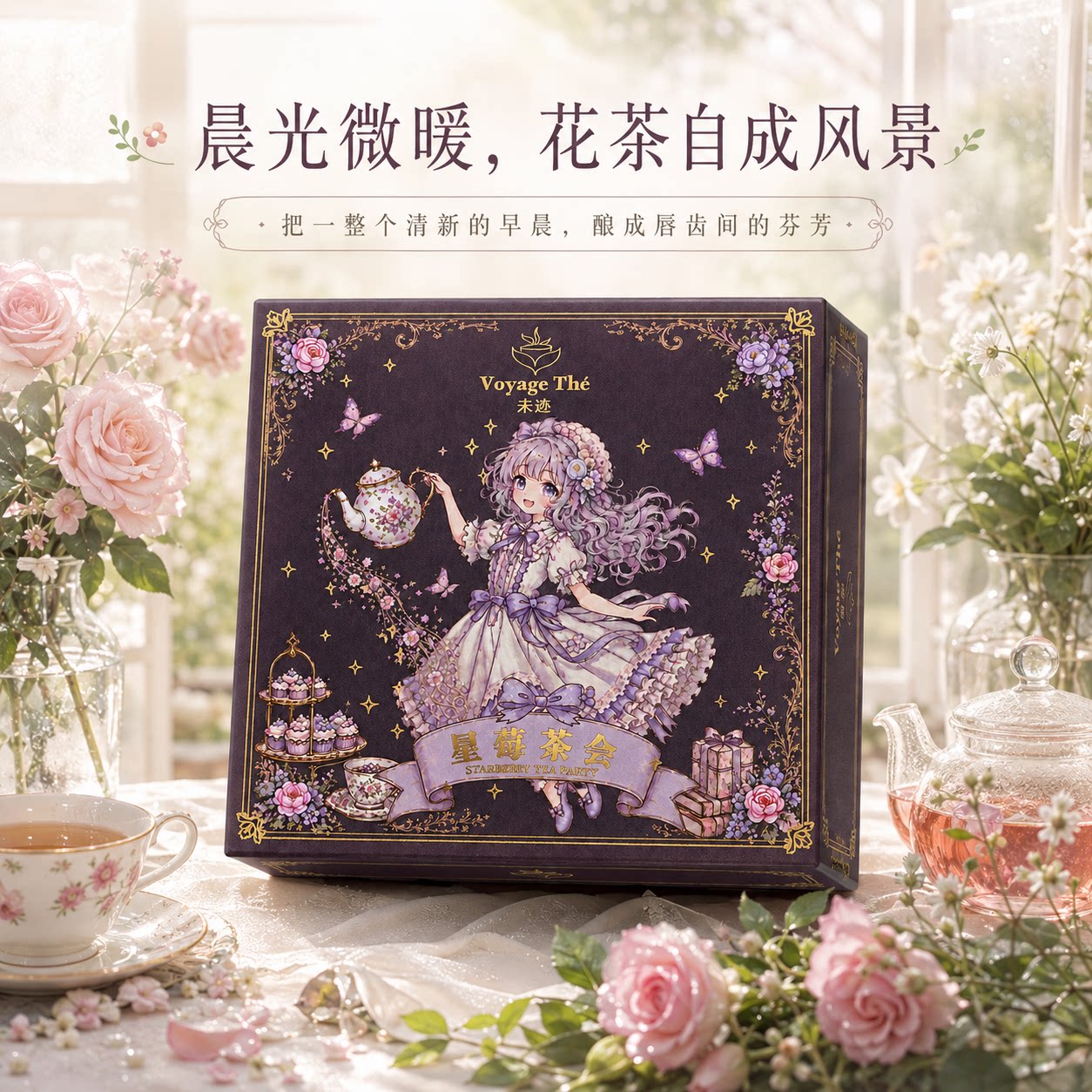 教师节礼物贺卡送女老师2026新款花果茶礼盒款花茶圆罐茶礼盒送礼