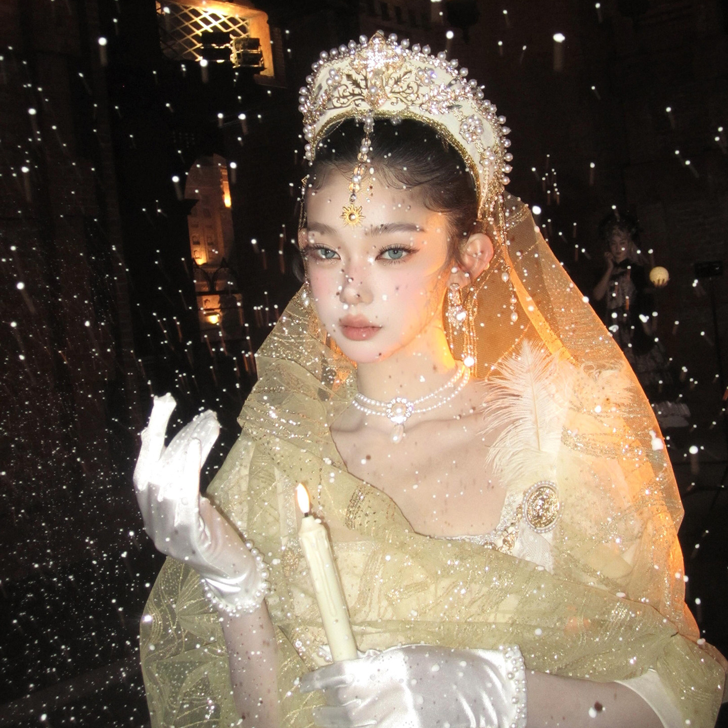 Lolita圣母光环王冠头饰帝政皇冠