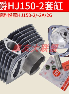 适用豪爵银豹悦冠HJ150-2A-3-6 套缸CB150 WY150活塞环 149链条机