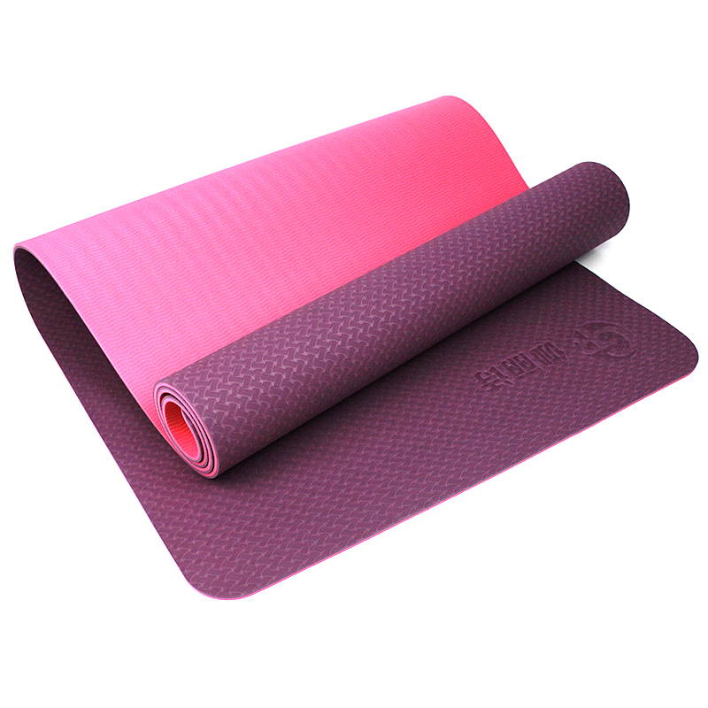 防滑耐磨tpe瑜伽垫加厚初学者加长无味健身运动垫子女舞蹈愈加垫