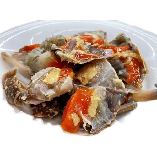 海哥甄选3只装大飞机红膏咸呛蟹，净重5-6两只，沾醋生吃不蒸煮