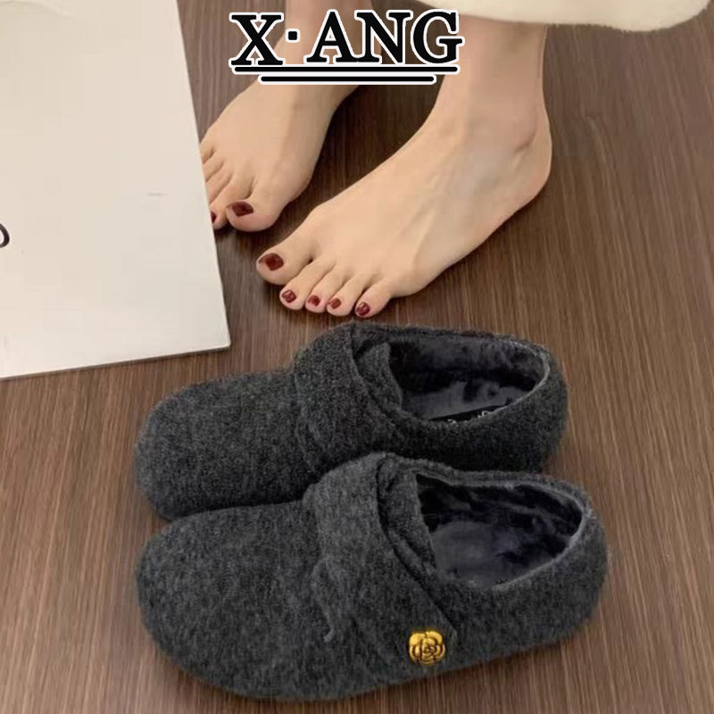 厚底圆头秋冬季羊反绒（羊猄）