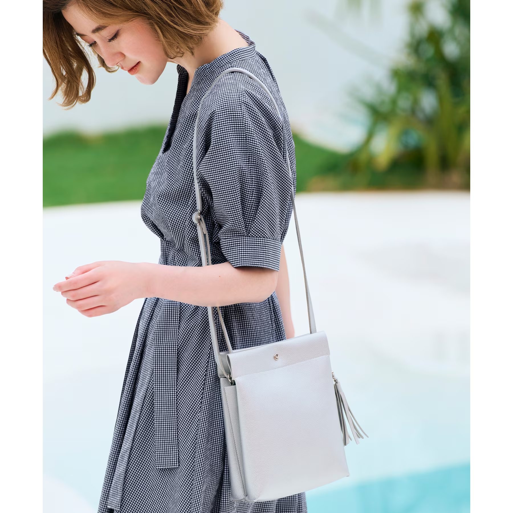 GR 2025秋季新款 日本原单外贸小单肩多层女包