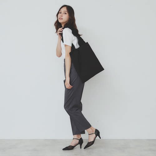 INDEX 2026新款日本原单外贸涤纶荷叶边提手单肩A4女包