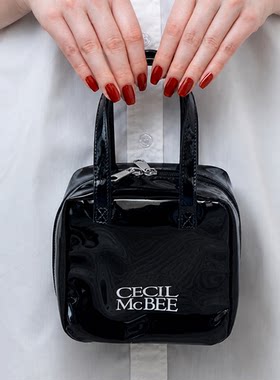 Cecil mcbee 2026新款日本原单外贸手提PVC化妆女包